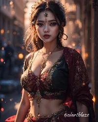 A stunning beautiful queen in indian traditional attire