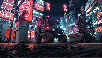 Ai created monster truck anime 4k desktop wallpaper sketch