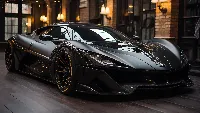 Ai created super car lamborghini dark 4k desktop wallpaper