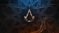 Assassins creed valahalla gaming logo 4k desktop wallpaper 