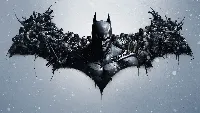 Batman collage full HD desktop wallpaper grey background