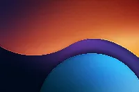 Beautiful orange blue and cyan gradient smooth 4k wallpaper