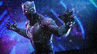 Black panther 4k wallpaper blue blur background marvels