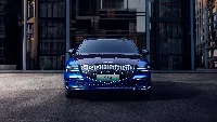 Blue genesis electric super car 4k desktop wallpaper