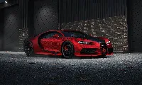 Bugatti Chiron super fastest car red 4k desktop wallpaper