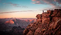 Canyon sunset desert 4k desktop wallpaper sunny cloud