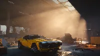 Cyberpunk 2077 gaming super car 4k desktop wallpaper yellow