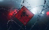 Danger sign gaming 4k desktop wallpaper blur background