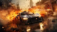 GTA 6 car crashing demolition game 4k desktop wallpaper