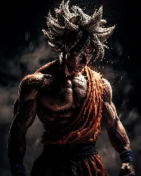 Goku Ai created dark black full HD Android iPhone wallpaper 