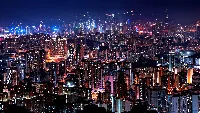 Hong Kong night city 4k desktop wallpaper pc background