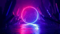 Huawei mediapad 4k desktop wallpaper gradient color circle