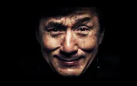 Jackie Chan face closeup 4k desktop wallpaper dark actor