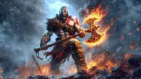 Kratos 4k desktop wallpaper god of war kratos immortal 4k