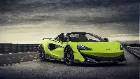 McLaren spider super car green 4k desktop wallpaper cloud