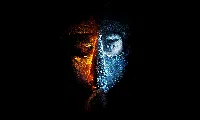 Mortal Kombat dual face 4k wallpaper danger dark eyes