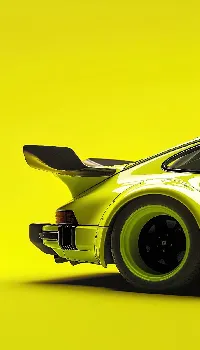 Porsche 911 cool Android wallpaper full HD yellow background
