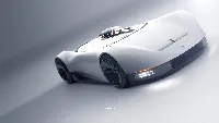 Porsche futuristic super car 4k desktop wallpaper white