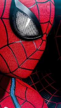 Spider man cool face closeup full HD Android wallpaper