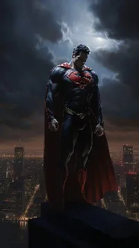 Super man danger dark Android and iPhone wallpaper full HD