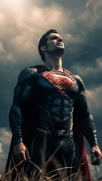 Superman cool dark wallpaper for Android full HD download