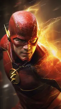 The flash iPhone wallpaper HD 4k Superhero fast running