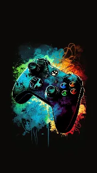 X box Gaming controller full HD Android wallpaper Anime dark