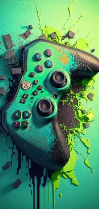 Xbox gaming pad full HD Android wallpaper ai created