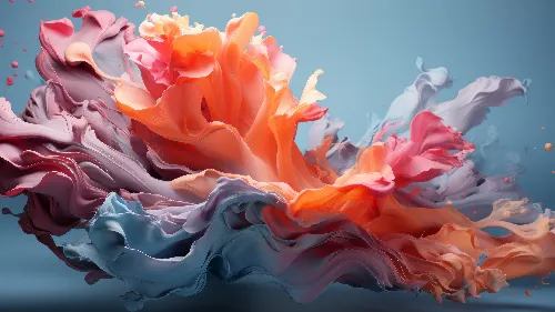 Ai created abstract flower 4k desktop wallpaper colorful 