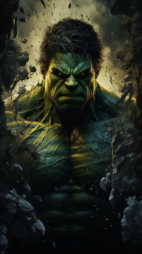 Ai created danger hulk full HD Android and iPhone wallpaper