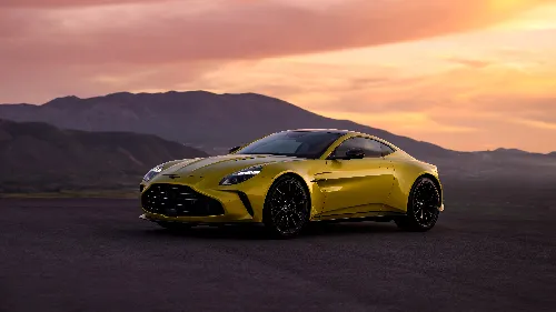 Aston martin vantage 4k desktop wallpaper sunset background