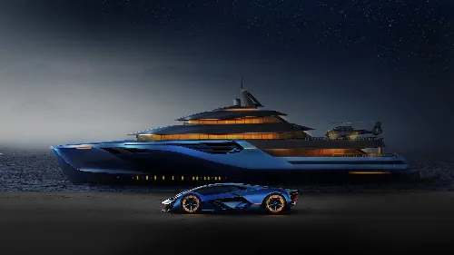 Lamborghini luxury cruise and car 4k desktop wallpaper