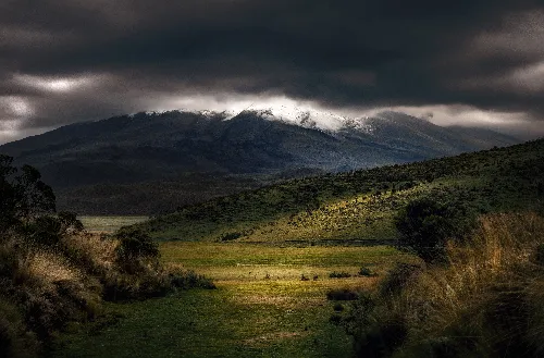 Nature mountain 5k desktop wallpaper cloudy background