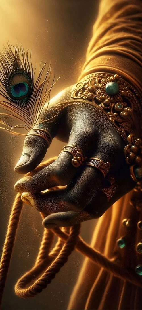 Krishna hand wallpaper for android and iphone