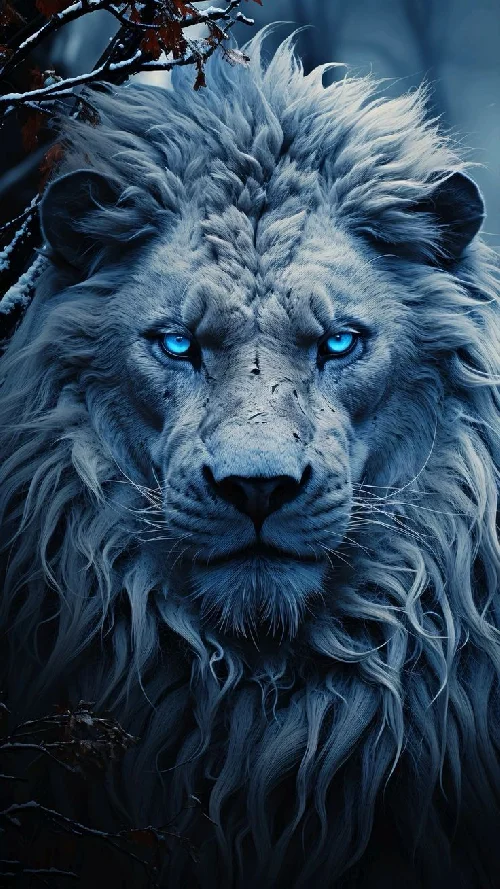 White lion full hd android wallpaper